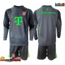 Camisa de Futebol Bayern Munich Goleiro Equipamento Secundário Infantil 2025-26 Manga Comprida (+ Calças curtas)